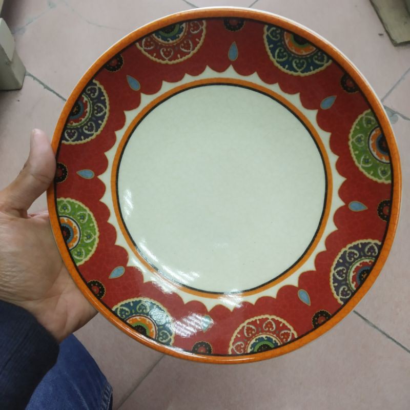 MAROKO SOUP PLATE PIRING KERAMIK PIRING MAKAN CEKUNG SANGO MOTIF MAROCO KOLEKSI DEKOR