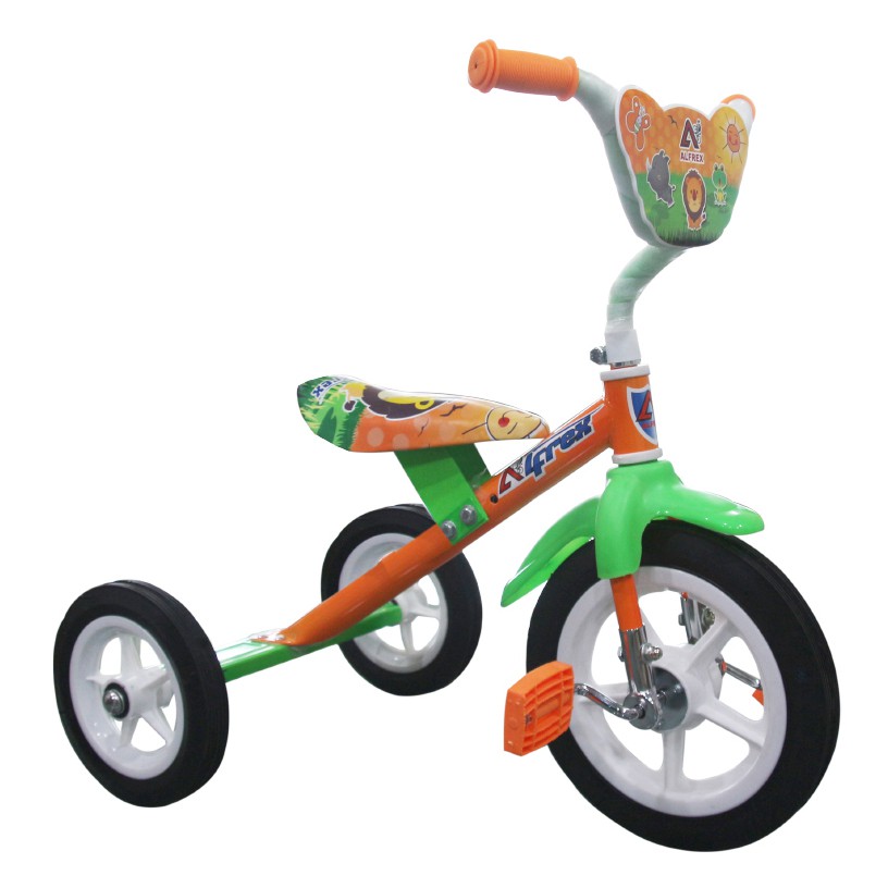 orange tricycle