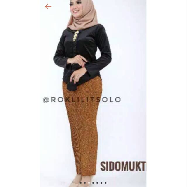 Rok plisket wiru Sidomukti