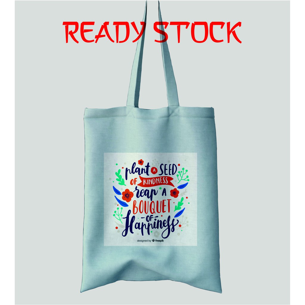 Totebag Premium - Canvas Drill - Bukan Blacu - Tas Fashion Wanita -  RS019