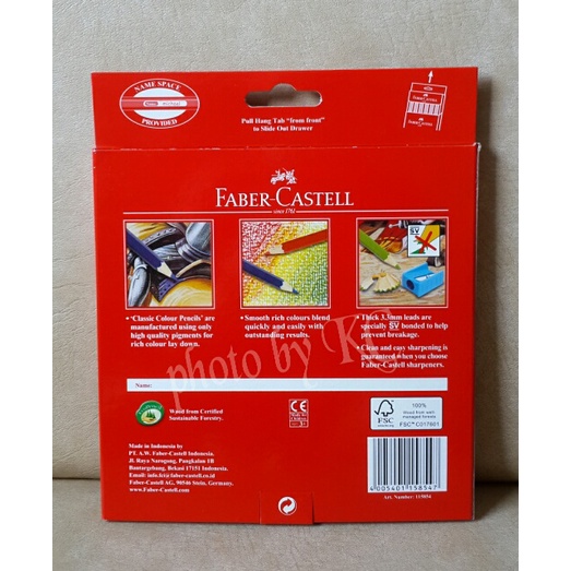 

WARNAPENSIL- ATK0081FC ( 24 WARNA CLASSIC COLOUR PENSIL WARNA 115854 FABER CASTELL -PENSIL WARNA