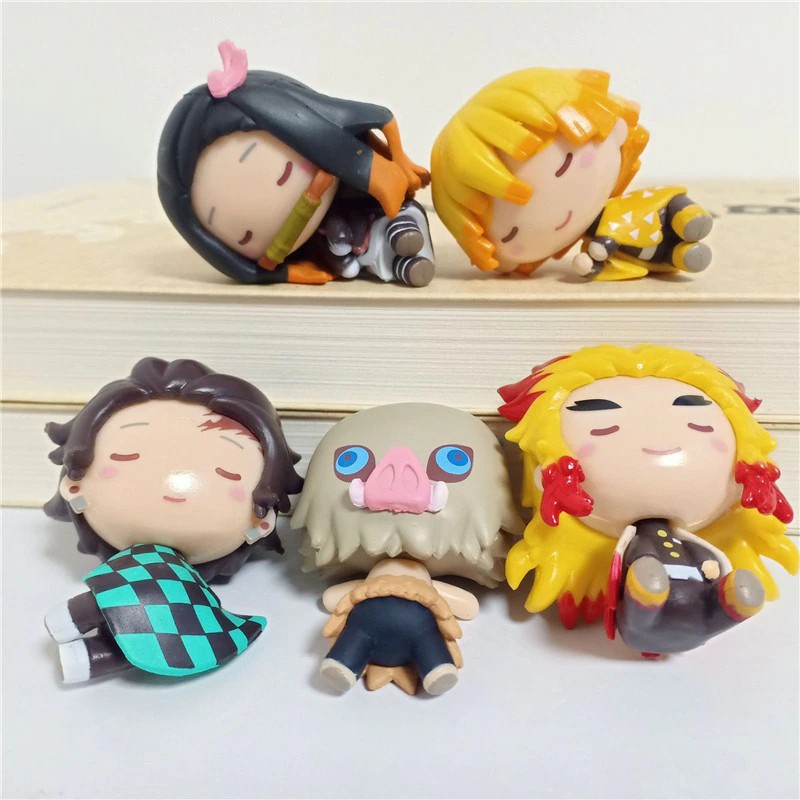 Figure Demon Slayer Kimetsu No Yaiba Nezuko Sleeping ver set 5 Chibby