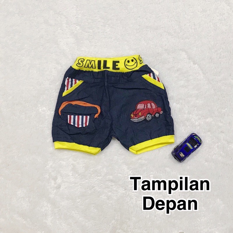 Celana jeans anak lucu levis baby cewek cowok polos murah pendek kuning navy karet pesta style