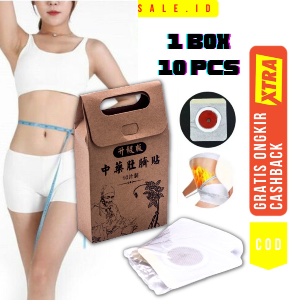 Koyo Pelangsing Perut Magnet - Koyo Shou Shen Tie 10 PCS - Koyo Diet Lemak - Koyo Slim Patch