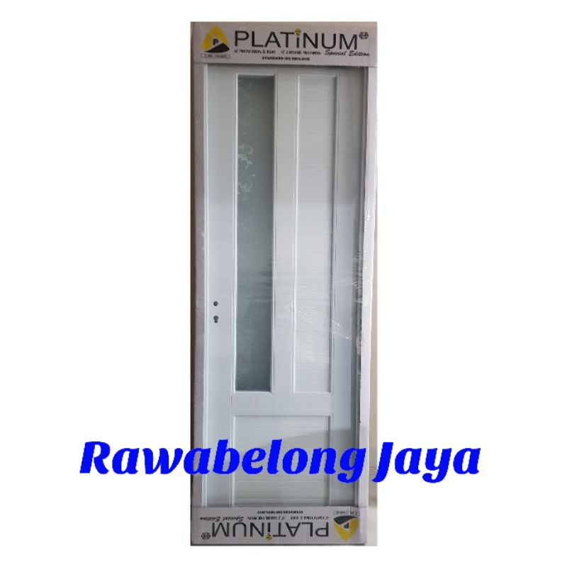 PINTU PVC TEBAL PLATINUM KACA SPESIAL EDITION 70 X 200