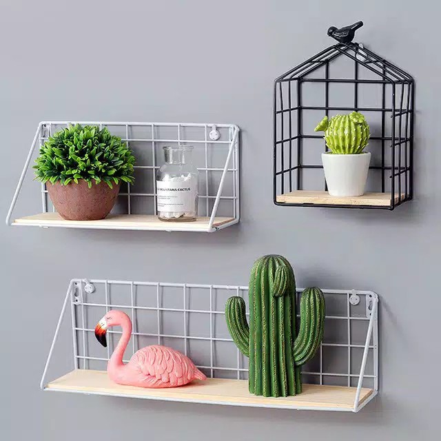 [BOGOR] RAK DINDING BESI TEBAL Lebar 35cm Rak Gantung Vintage Organizer Wall Grid Wall