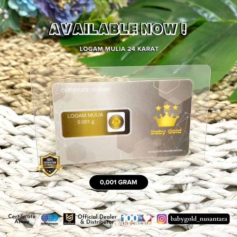 Baby gold 0.001 gram