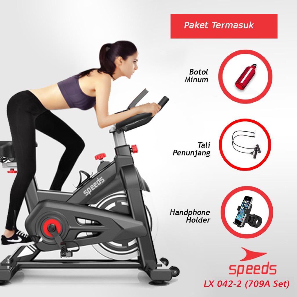 Sepeda Statis Spinning bike Sepeda Olahraga Fitness Alat Fitness Elliptical Speeds 042-709 & 709A