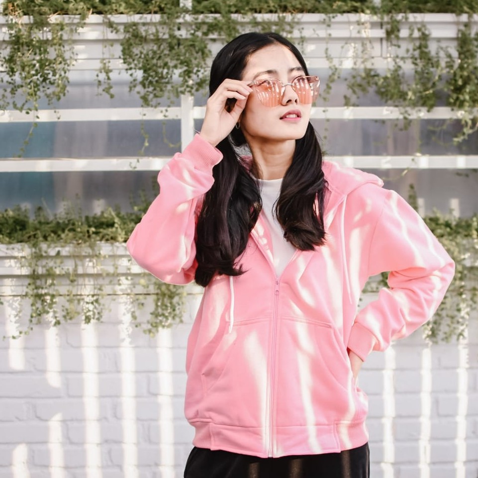 Public - Jaket Hoodie Zipper Polos - Sonya Hoodie - Jaket Hoodie Pria dan Wanita