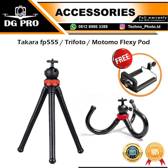Termurah & Terlaris Flexible Pod Tripod OCTOPUS MZ-305 - Gorilla Pod MZ305