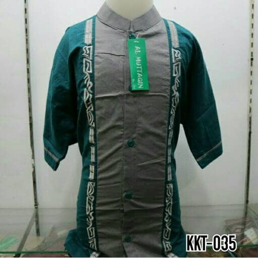 Ready Baju Koko Anak Muslim Bordir Lengan Pendek Murah Tanah Abang KKT 035 Terlaris