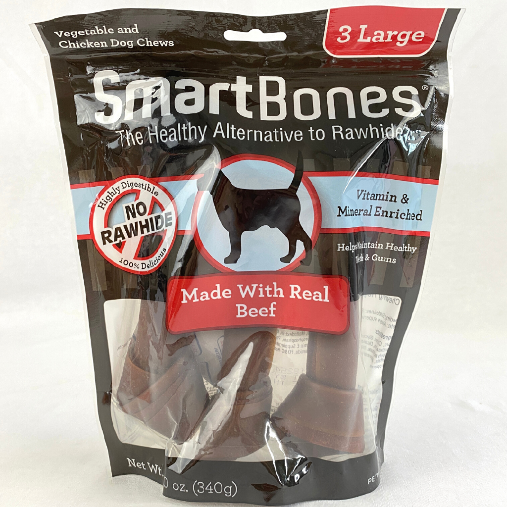 

SMARTBONES Snack Anjing Dental BEEF Large 3pcs