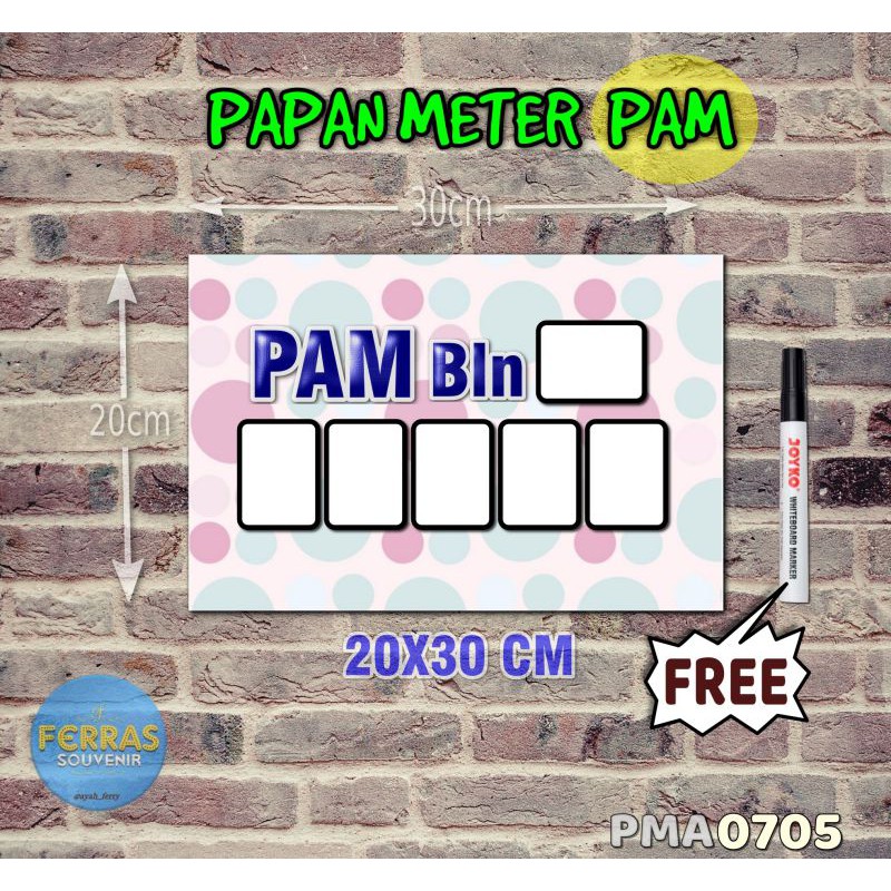 

Ferras Papan Meter Listrik PLN PAM motif Unik - Pastel 05