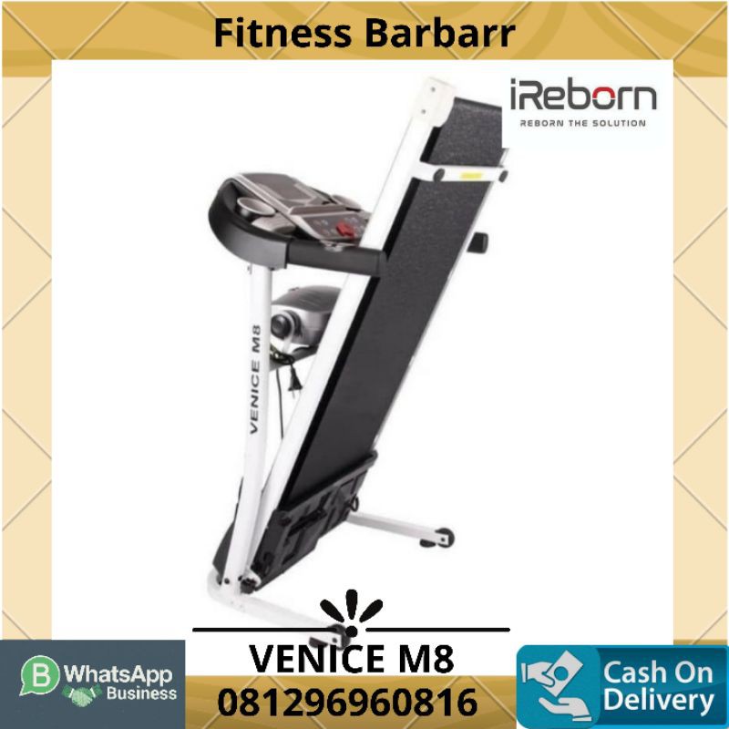 TREADMILL ELEKTRIK VENICE M8 MEREK IREBORN | ALAT OLAHRAGA LARI
