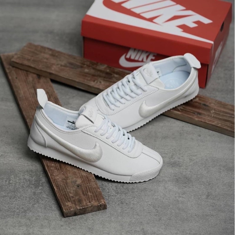 SEPATU WANITE N*KE CORTEZ SL72 WHITE || SL72 OATMEAL