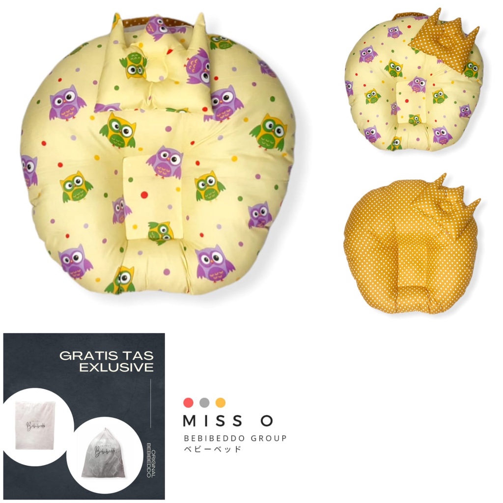 Sofa Bayi Belajar Duduk Miss Oo 001-Owl Kuning Kombi
