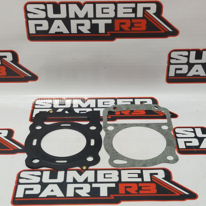 gasket topset jialing 200cc perpak paking top set - sparepart motor roda tiga - viar kaisar ktm nozo