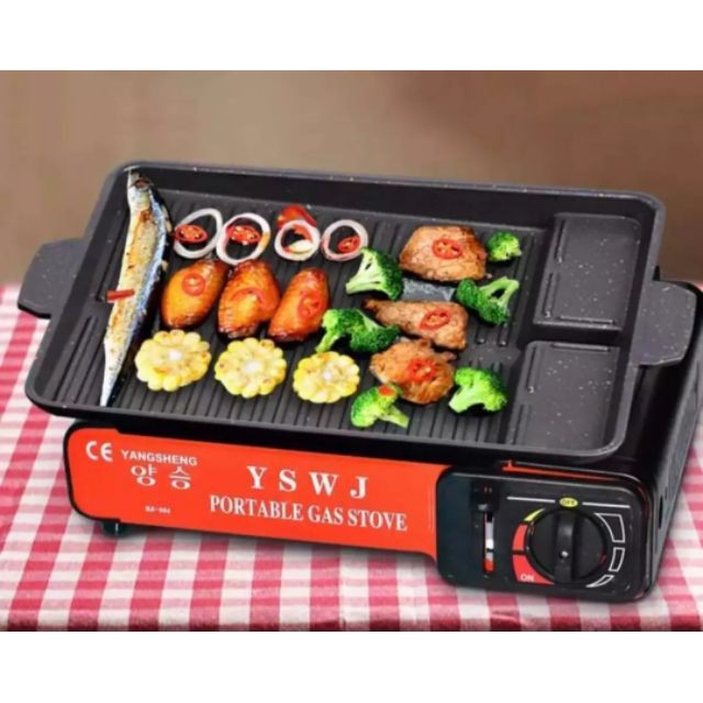 KOREAN DISH BARBEQUE BBQ PAN WAJAN STIK ANTI LENGKET GRILL PAN