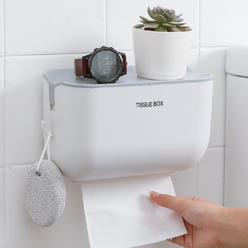 kotak Tisu/tissue toilet roll portable tempel dinding