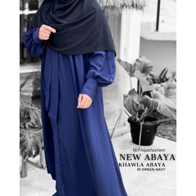 KHAWLA ABAYA NrF | Lengan balon | Dress muslimah