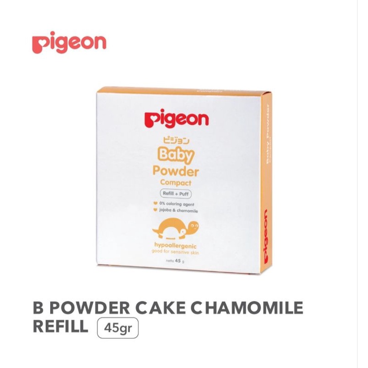 PIGEON Baby Powder Cake Chamomile Refill 45g