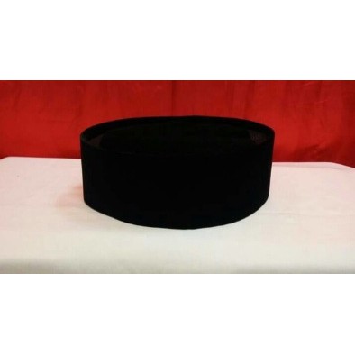 Peci polos hitam tinggi 8 cm