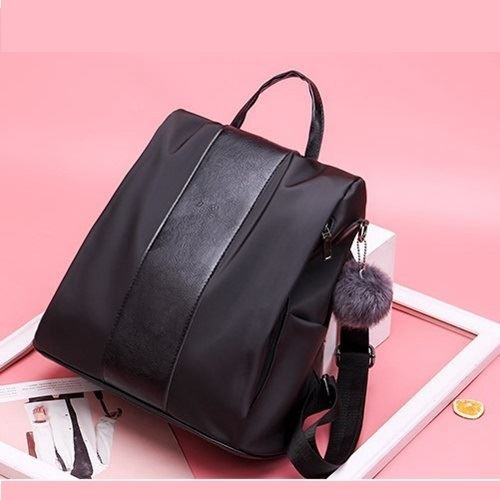 B 4427- Tas Ransel Pom Pom Wanita Cantik