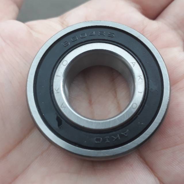 Bearing Laher 6004 2RS AKIO tutup karet 2 sisi