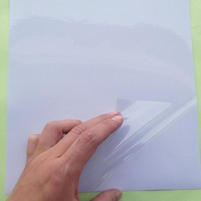 

kertas- sticker transparant inkjet a4 -kertas.