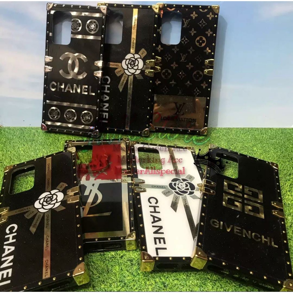 MQ88 - OPPO A54 CASE MOTIF FASHION LV ORI GUCCI BURBERRY CHROME LEATHER LUXURY PHONE CASE BRENDED IM