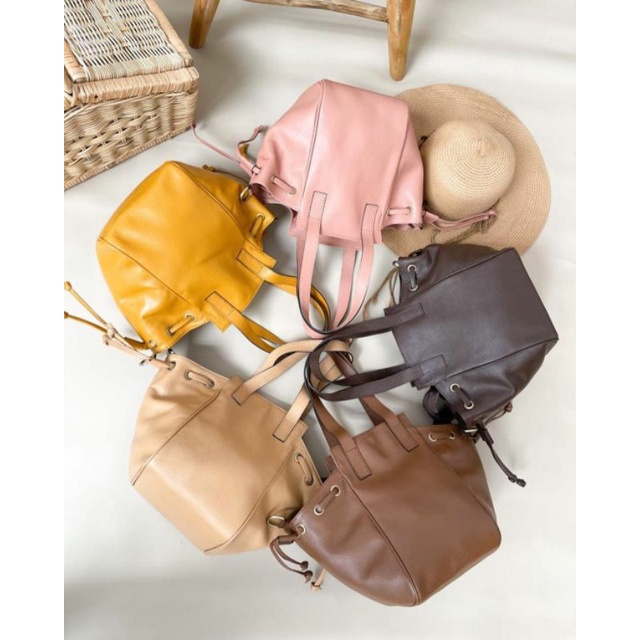 TAS KULIT WANITA ASLI GARUT SELEMPANG PAPIRUT TALI SERUT