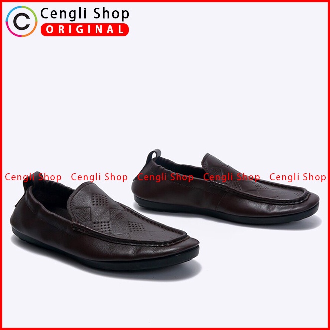 EM84 SEPATU KULIT EVERBEST PRIA CASUAL SEMI FORMAL ORIGINAL ASLI COKLAT