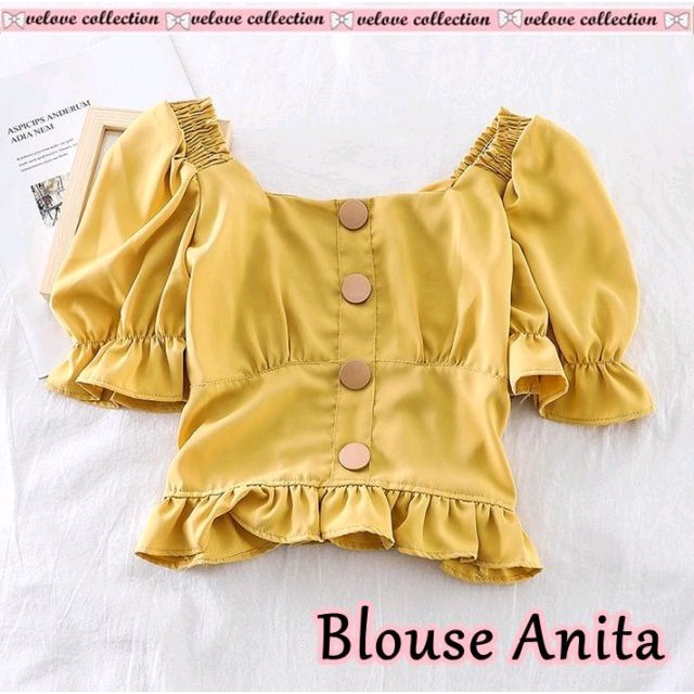 BDG STYLE (COD)  BLOUSE ANITA ATASAN WANITA  &amp; REMAJA