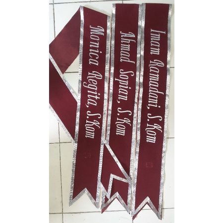 selempang wisuda(sehari jadi)