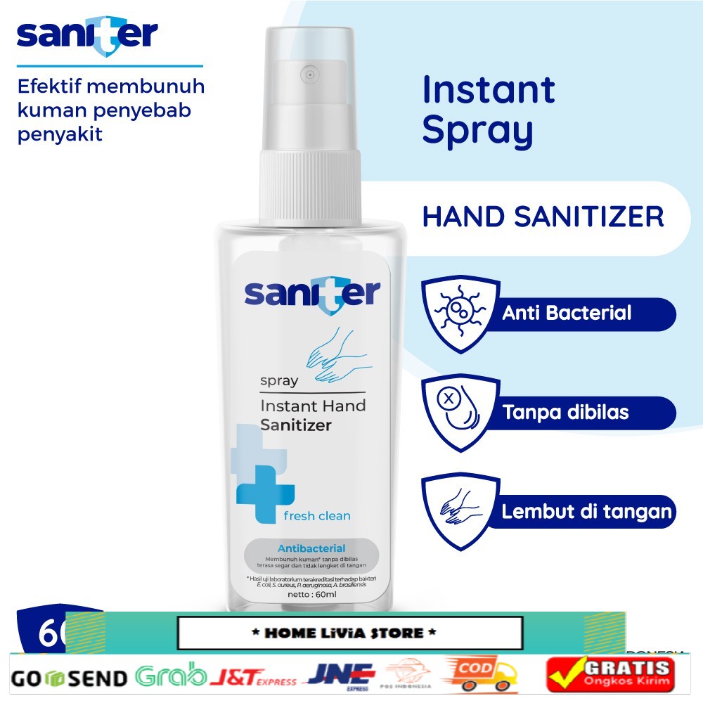 Saniter Hand Sanitizer Spray 60 ml