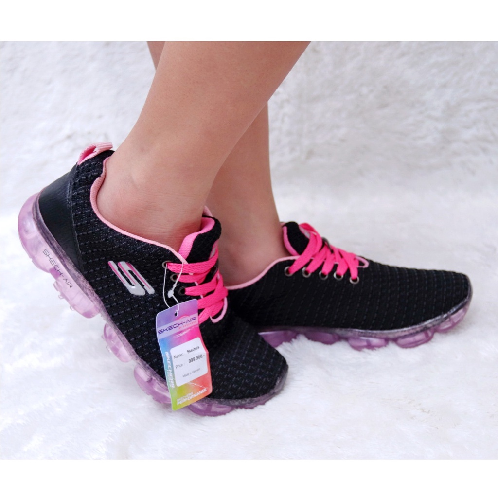 Sepatu Wanita Sepatu Skechers Wanita Sepatu Cewek Terbaru Sepatu Senam Wanita Sneakers Skech-Air Terbaru Sepatu Sneaker Sepatu Santai Wanita