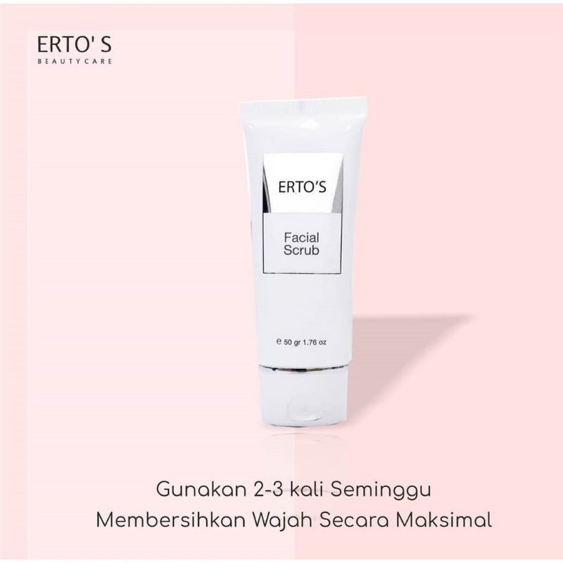 ERTOS FACIAL SCRUB SABUN MUKA PEMBERSIH WAJAH PRIA WANITA SABUN PERAWATAN KECANTIKAN WAJAH ORIGINAL