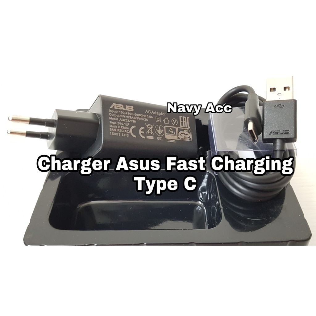 Charger Asus Type C Fast Charging Original Charger Asus Zenfone 3 Ori