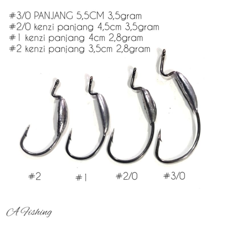 WORM HOOK SOFT LURE SATUAN