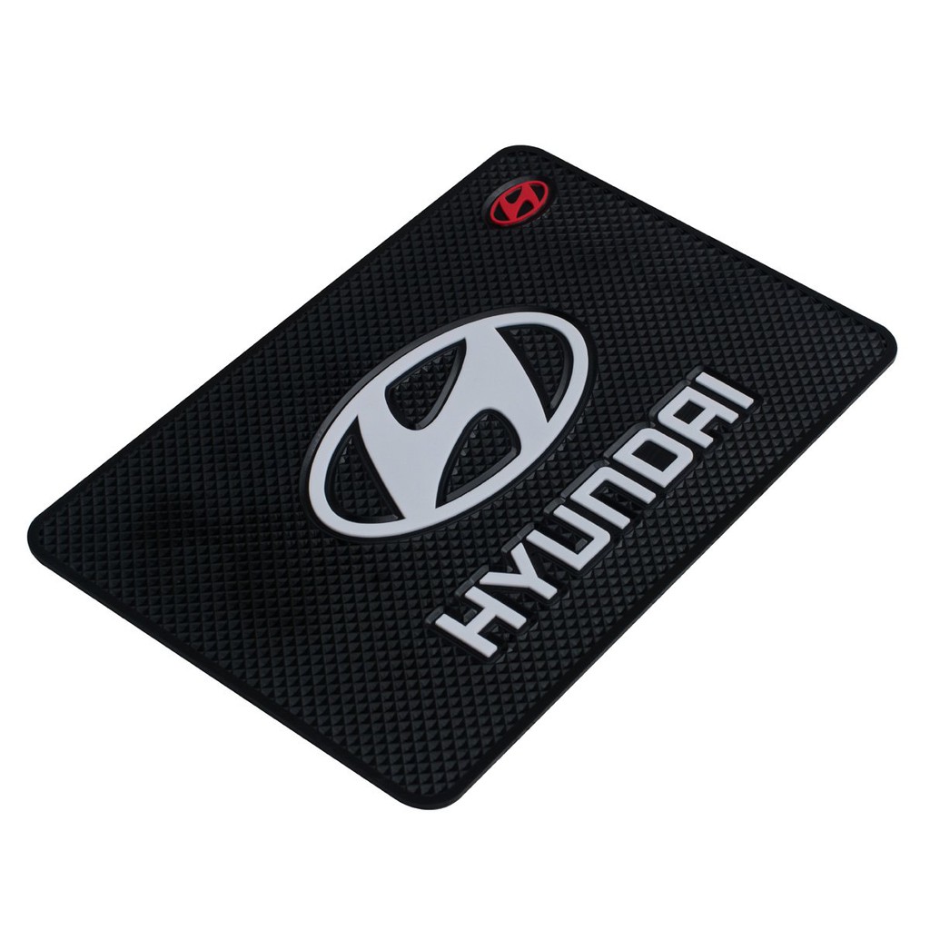 Non-slip Mat Dashboard Mobil Tikar Lengket untuk Hyundai logo Ioniq hybrid Elantra Tucson Reina Santa fe Kona bisa