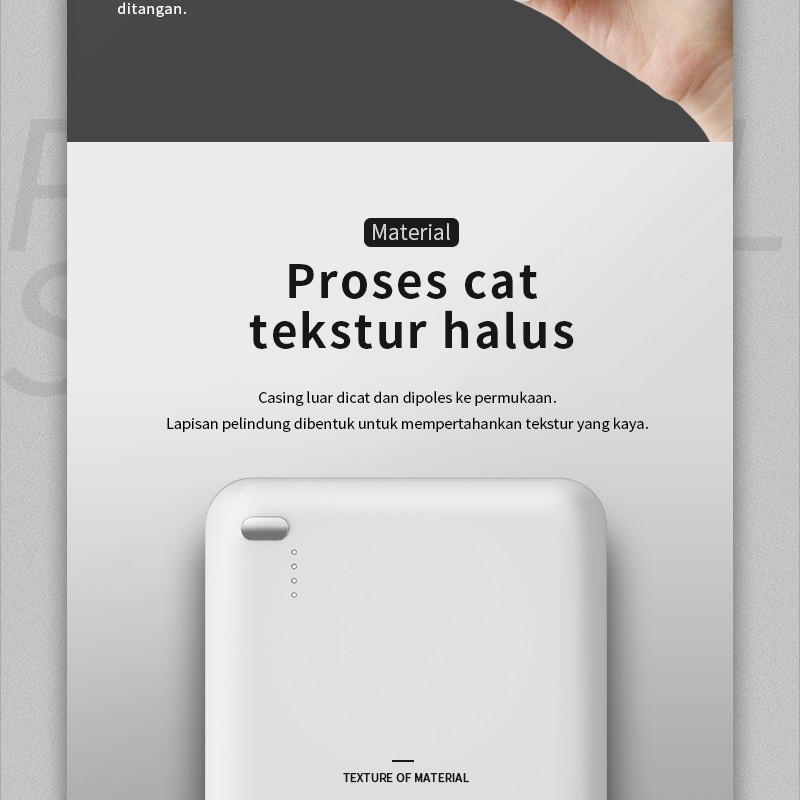 PowerBank Mini Murah Power Bank Dual USB LED BASIKE 10000 mAh Fast Charging iphone Xiaomi Samsung