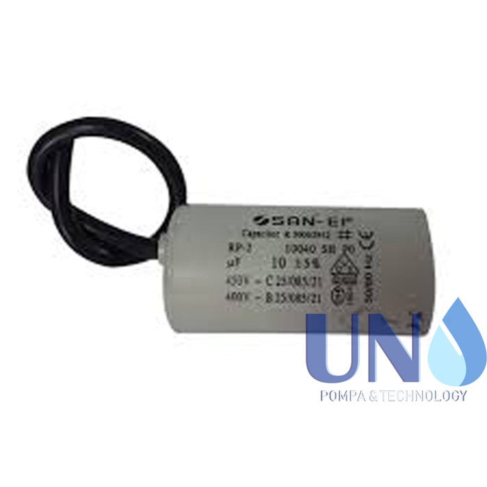 10 uf / 450 Volt SanEi Capacitor / Kapasitor Bulat Pompa Air