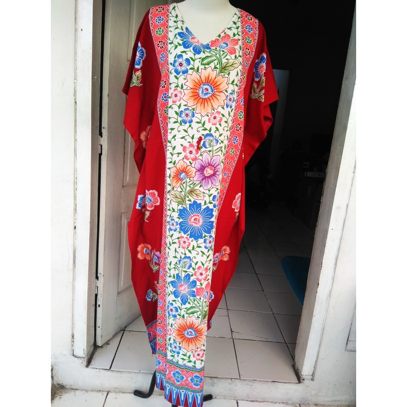DRESS BATIK    Batik halus PURI AGUNG daster longdres kalong serut      IWAZAH OFFICE