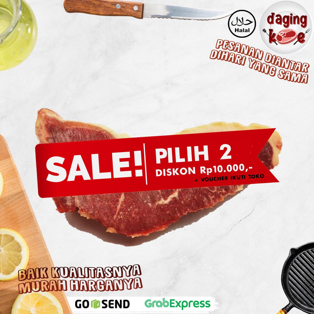 

DAGING SAPI BEKU NEW ZEALAND SIRLOIN PRIME GRADE SUPER JUICY 1Kg DK040