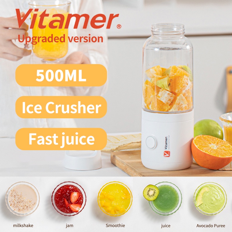 VITAMER Pro Vitamer Electric Fruit Juicer Pro 500ml Break Ice Fruit Juicing Mixer Cup