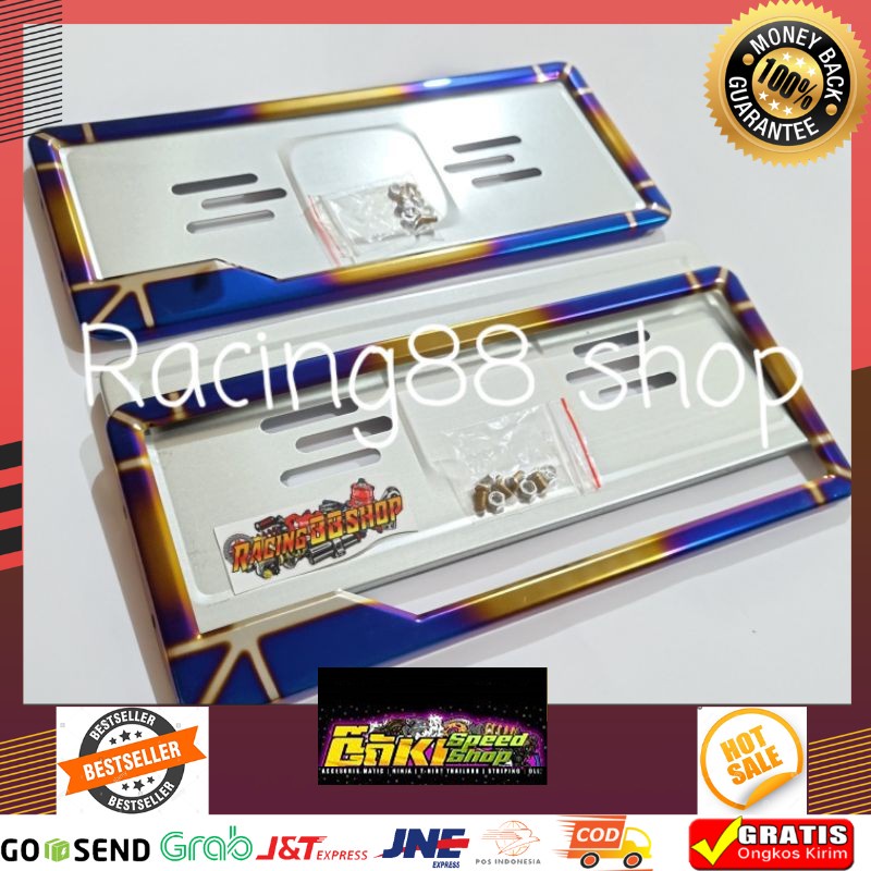Murah Bingkai Plat Nomor SNI Twotone Beat Vario Scoopy Fino Satria Fu Sonic Jupiter Supra 125 DLL