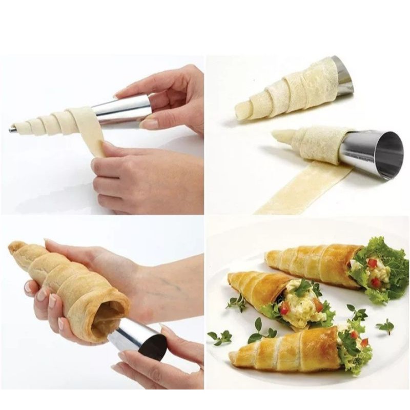 cetakan kue horn puff pastry 1 pcs