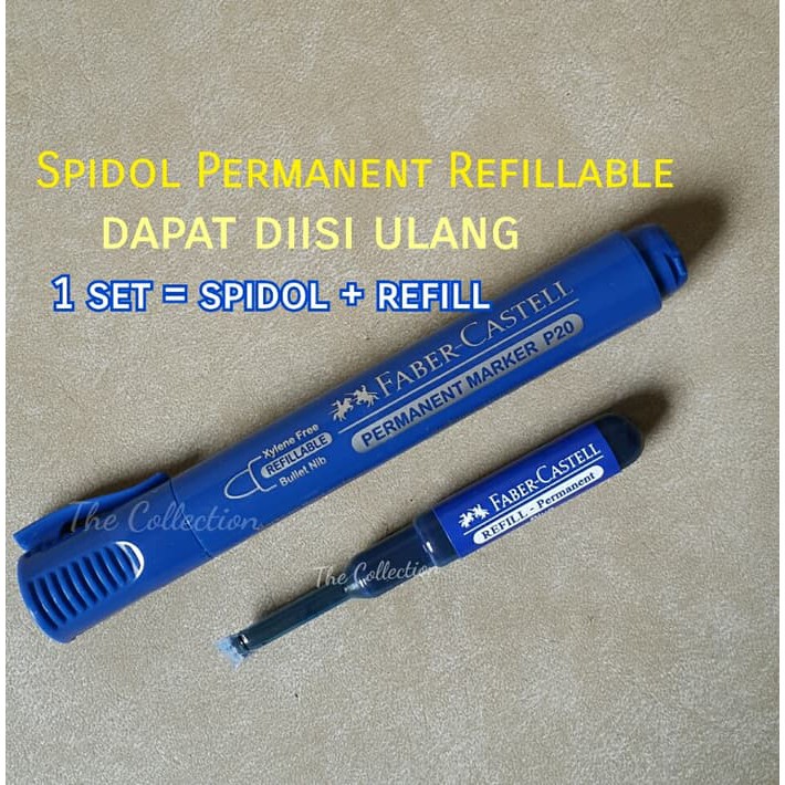 

Dijual ATK0260FC BIRU Spidol bs isi ulang Refill Faber Spidol PERMANENT art