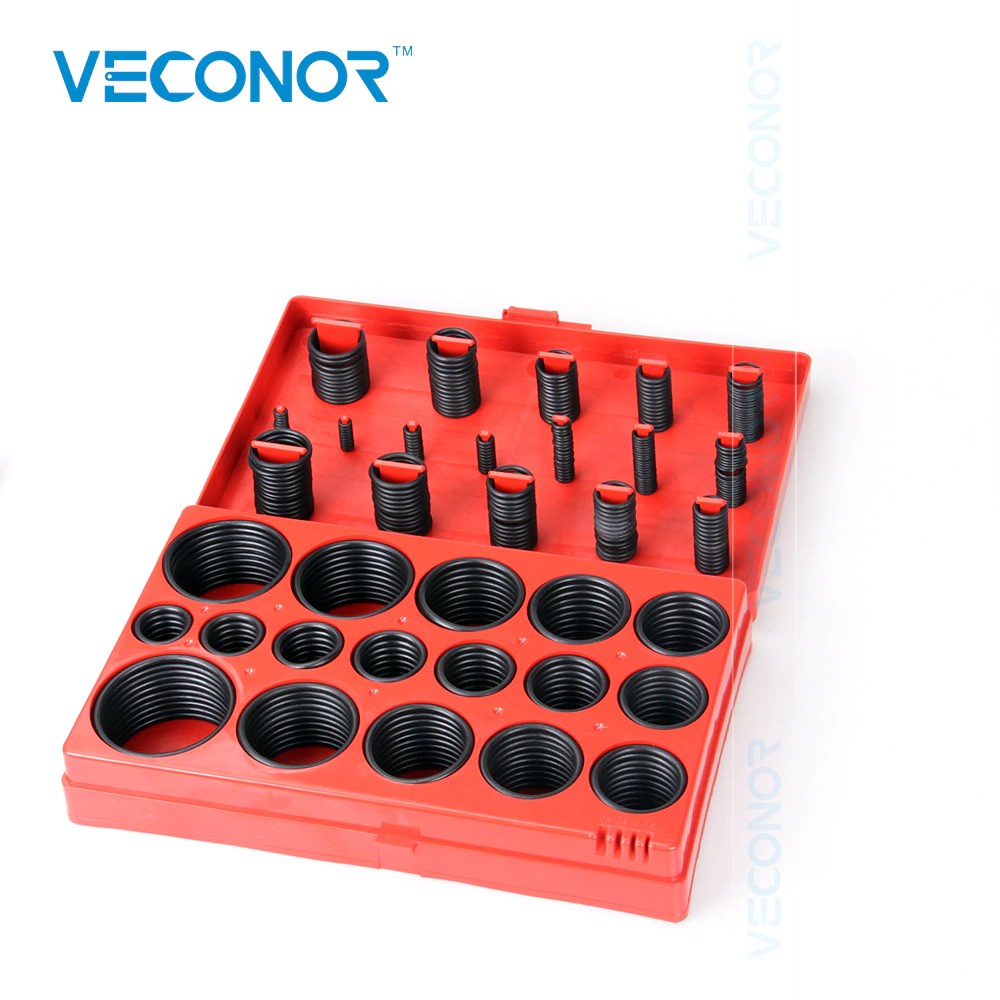 VECONOR Karet Rubber O Ring Universal Seal Tightening 419 PCS - E010029 - Red