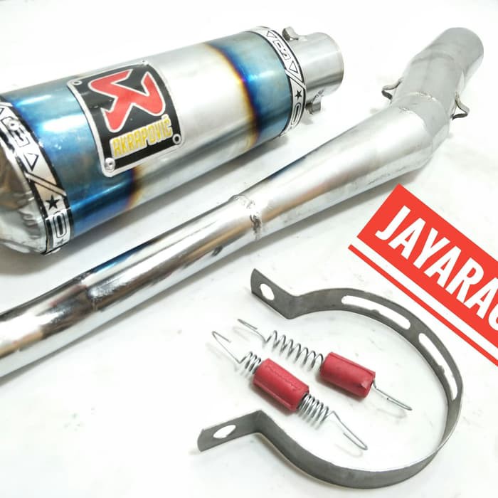 knalpot racing karisma - supra x 125 - Revo new akrapovic suara ngebas